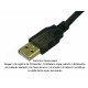 Cable  USB 2.0 AB balun extender activo macho a macho de 15 m