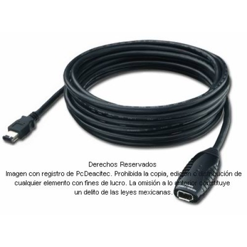 Cable FireWire 400 extensión activa 6 a 6 pines, macho-hembra 5 m Cable FireWire 400 extensión activa 6 a 6 pines, macho-hembra 5 m