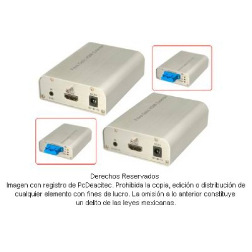 Extensor HDMI 300 m vía fibra óptica Extensor HDMI 300 m vía fibra óptica
