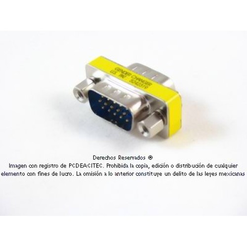 Adaptador de género VGA SVGA macho a macho Adaptador de género VGA SVGA macho a macho