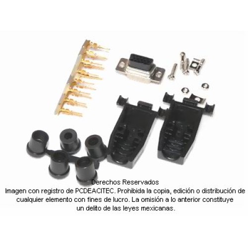 Kit de ensamble para remate de terminal macho en cable VGA Kit de ensamble para remate de terminal macho en cable VGA