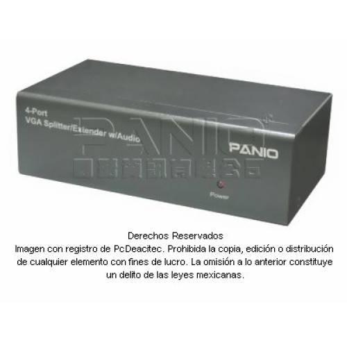 VGA Video Splitter 1X4, con audio integrado hasta 60 m