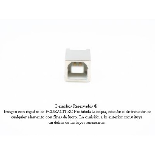 Conector USB hembra tipo B para armar, soldable