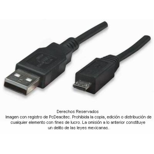 Cable USB A 2.0 a micro USB B 1.8 m Cable USB A 2.0 a micro USB B 1.8 m