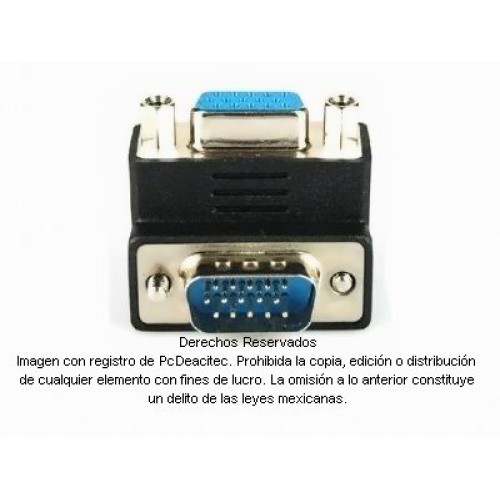 Adaptador VGA en L 90° macho a hembra DERECHO Adaptador VGA en L 90° macho a hembra DERECHO