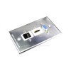 Placa Tapa VGA + HDMI 4k + Jack RJ45 Cat5e ponchable en Aluminio