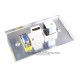 Placa Tapa VGA + HDMI 4k + Jack RJ45 Cat5e ponchable en Aluminio