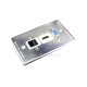 Placa Tapa VGA + HDMI 4k + Jack RJ45 Cat5e ponchable en Aluminio