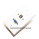 Placa Tapa VGA + USB 2.0 en ABS