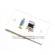 Placa Tapa VGA + USB 2.0 tipo B a tipo A en ABS