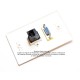 Placa Tapa VGA + RJ45 Cat6 cople en ABS