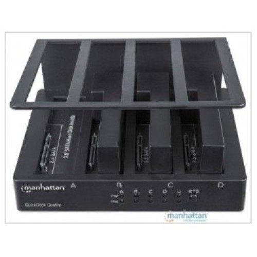QuickDock Quattro UBS 3.0 con 4 bahías SATA de 3.5" y 2.5" QuickDock Quattro UBS 3.0 con 4 bahías SATA de 3.5" y 2.5"