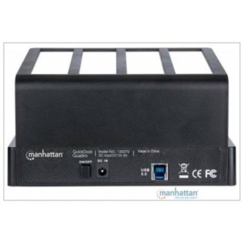 QuickDock Quattro UBS 3.0 con 4 bahías SATA de 3.5" y 2.5"
