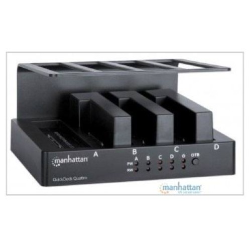 QuickDock Quattro UBS 3.0 con 4 bahías SATA de 3.5" y 2.5"
