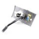 Placa Tapa VGA + HDMI 4k pigtail + Jack RJ45 Cat5e ponchable en Aluminio