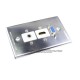 Placa tapa VGA + HDMI 4k + Audio Jack 3.5 mm con opresores en Aluminio