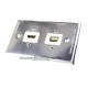 Placa Tapa metálica HDMI 4k + USB 2.0 en Aluminio