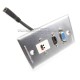 Placa Tapa VGA + HDMI 4k pigtail + Audio con Terminal de opresores en Aluminio