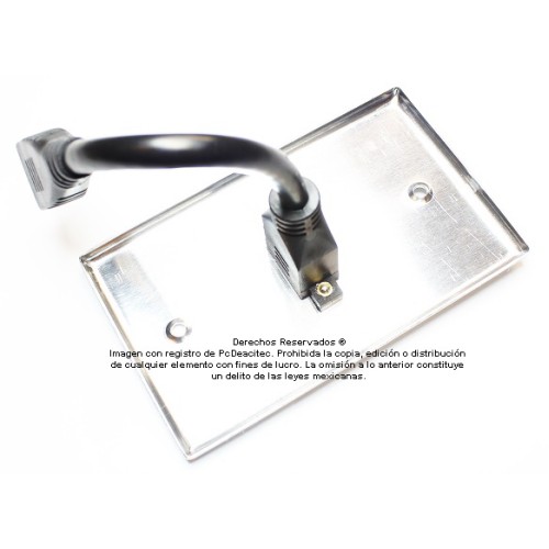 Placa Tapa HDMI 4k pigtail en Aluminio