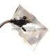 Placa Tapa HDMI 4k pigtail + HDMI 4k en Aluminio