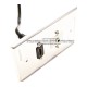 Placa Tapa HDMI 4k pigtail + Audio Jack 3.5 mm con opresores en Aluminio