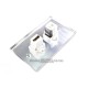 Placa Tapa HDMI 4k + Jack RJ45 Cat5e en Aluminio