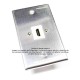 Placa Tapa HDMI 4k en Aluminio Placa Tapa HDMI 4k en Aluminio