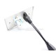 Placa Tapa HDMI 4k pigtail + Jack RJ45 Cat6 ponchable en Acero Inoxidable