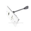 Placa Tapa HDMI 4k pigtail + Audio Jack 3.5 mm en Acero Inoxidable