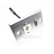 Placa Tapa HDMI 4k pigtail + BNC en Acero Inoxidable