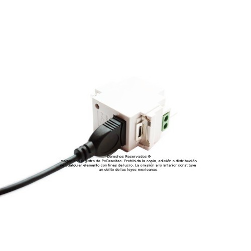 Socket puerto de carga USB 5V 1A para caja retráctil 202010/202030/202060