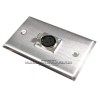 Placa Tapa XLR Canon soldable en Acero Inoxidable