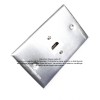 Placa Tapa HDMI 4k en L 90° en Aluminio