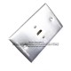 Placa Tapa HDMI 4k en L 90° en Aluminio Placa Tapa HDMI 4k en L 90° en Aluminio