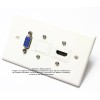 Placa Tapa VGA + Tapón + HDMI en ABS