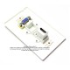 Placa Tapa VGA + Tapón + HDMI en ABS