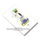 Placa Tapa VGA + HDMI 4k + Jack de audio 3.5 mm con opresores en ABS