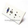 Placa Tapa VGA + USB 2.0 + Audio Jack 3.5 mm con opresores en ABS