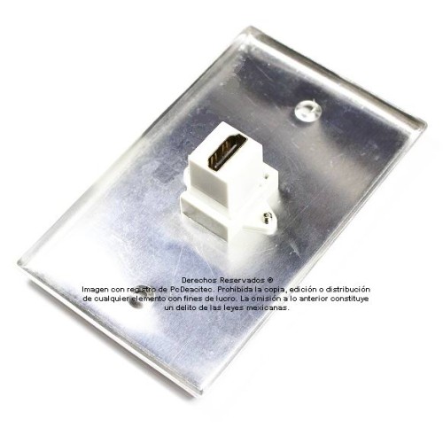 Placa Tapa HDMI 4k en Aluminio Placa Tapa HDMI 4k en Aluminio