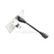 Placa Tapa HDMI 4k pigtail + USB 3.0 en Acero Inoxidable