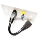 Placa Tapa VGA + HDMI 4k pigtail en ABS
