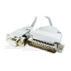 Cable serial DB9 hembra a DB25 macho de 5 m