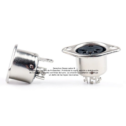 Conector soldable jack DIN 5 pin HEMBRA Conector soldable jack DIN 5 pin HEMBRA
