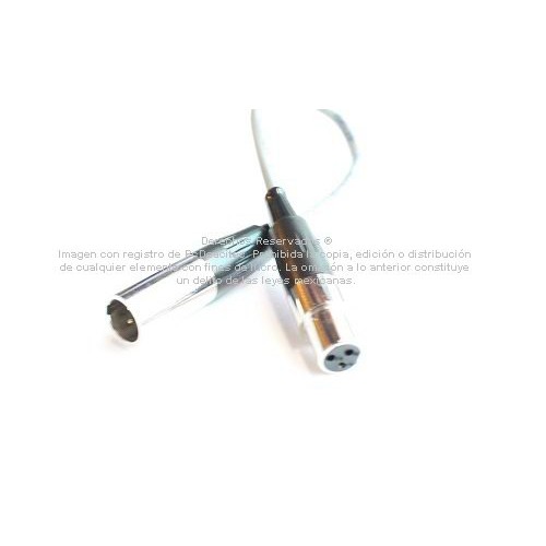Cable Extensión Mini XLR macho a hembra de 2 m