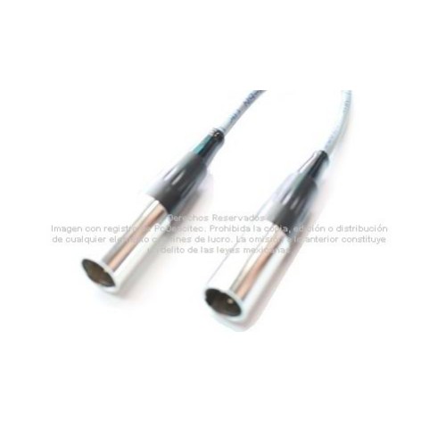 Cable Mini XLR balanceado macho a macho de 100 m