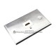 Placa Tapa HDMI 4K en L 90° en Acero Inoxidable