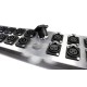 Tablero Panel 2U para rack, 20 puertos chasis tipo Neutrik XLR / Speakon / D + 6 puertos 1/4 + DSUB  + toma eléctrica 