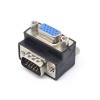 Adaptador VGA  en L 90°, macho a hembra IZQUIERDO 
