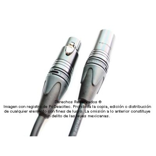 Cable para Micrófono CANARE Balanceado XLR Neutrik M-H 90 m