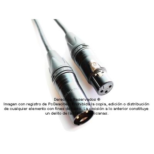 Cable para Micrófono CANARE Balanceado XLR Neutrik M-H 90 m